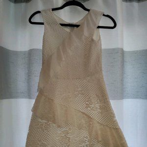 BCBGGirls Pure white eyelet dress Size 12